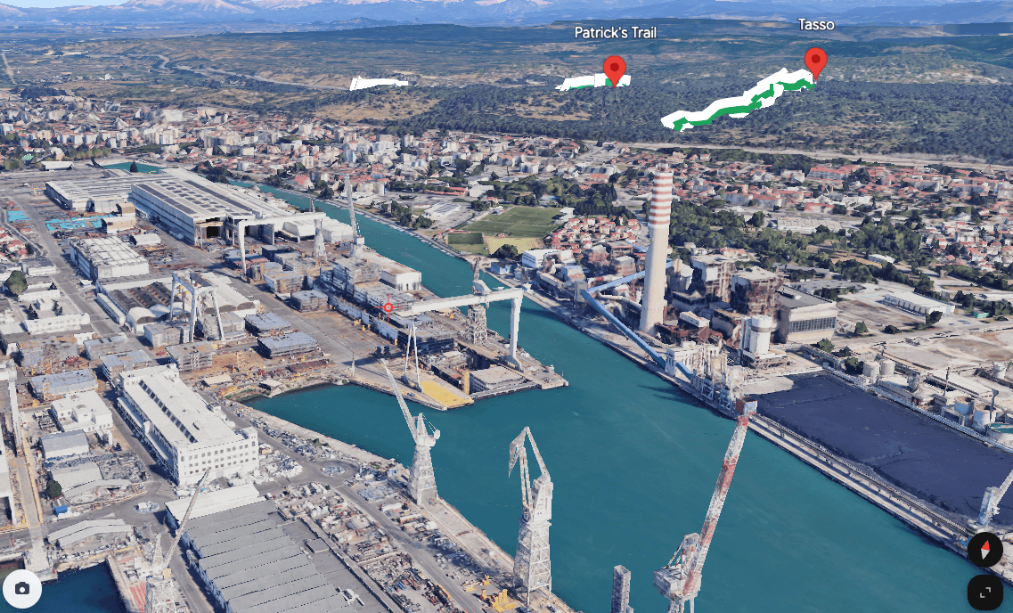 La mappa 3D fotorealistica della zona di Monfalcone(Gorizia)