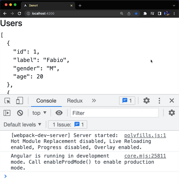 Create a simple CRUD app | Display a list of items in Angular